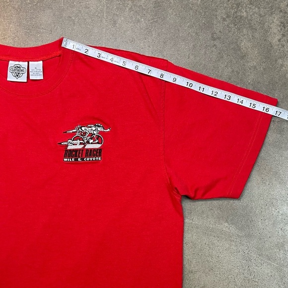 Vintage 90s Acme Rocket Racer Wile E Coyote T Shirt - Picture 6 of 8